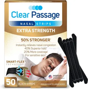 Aso 445044870890 Extra Strength Nasal Strips 50 Ct Dilators For Men And Women Anti Snoring