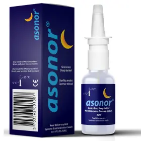 Asonor 703562001007 Snoring Nasal Spray - Fast Snore Stopper Drops For Better Sleep Natur