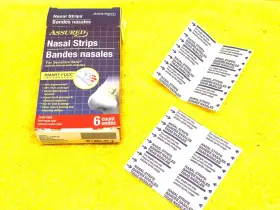 Assured 639277082275 Nasal Strips For Sensitive Skin Smart-flex Technology Snoring 6 Count