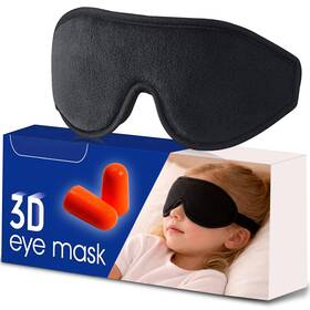 Astra Vena 0726123 Kids 3d Sleep Mask Light Blocking Memory Foam Eye Adjustable Strap