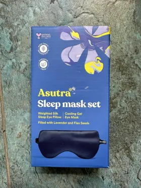 Asu53860 Asutra Sleep Mask Set 2 Piece New Weighted Silk Eye Pillow And Gel