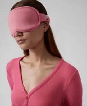 Athleta 500088747045 New Morro Sleep Mask Pink With Travel Bag Breathable