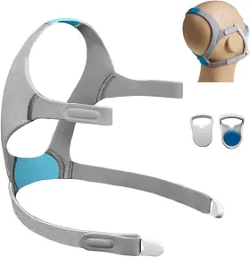 Auariwn 445023125171 F20 1 Pack Cpap Headgear For Airfit With Magnetic Clips Replacement Headgea