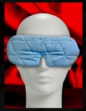 020081720 Auden Quilted Comfort Jersey Eye Mask Cover - Light Sky Blue Oeko Tex 100
