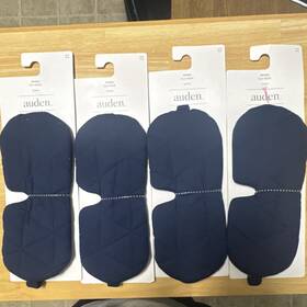 Auden C-002261-01-087 Jersey Eye Mask Quilted Navy Blue Polyester Spandex One Size