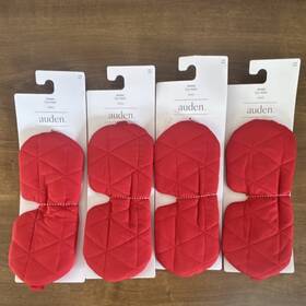 Auden S19-022 Jersey Quilted Red Eye Mask Single Sleep One Size