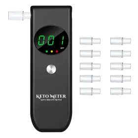 Kt967 Aunnhon Breath Ketone Meter Professional Tester - Black