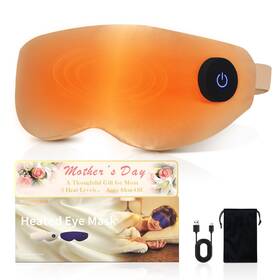 Aurorcness Cs02 Heated Eye Mask For Dry Eyes Cordless Silk 3 Heat Levels Rechargeable