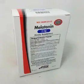 Avpak 350268524153 Melatonin Tablet 3mg 5x10 Count 6 Pack