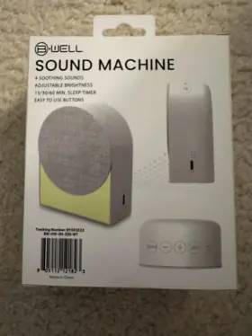 B-well 805112121823 Sound Machine - 4 Soothing Sounds And So Much More