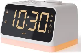 Babelio 445017824813 White Noise Sound Machine And Alarm Clock 17 Smoothing Sounds 9 Night Li