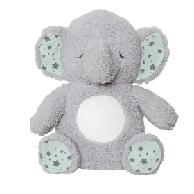 D41210 Baby Starters Soft Dreams Elephant Music And Glow Soother Grey/mint
