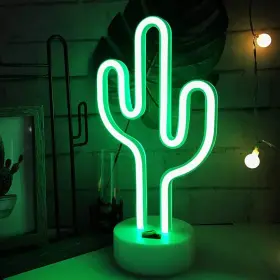 Snh.z004 Bailey Green Cactus Neon Light Signs Led Night Lights