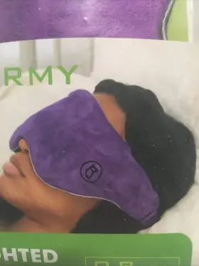 Barmy 850012575184 Weighted Sleep Mask 0.8 Lbs Purple Blackout Eye