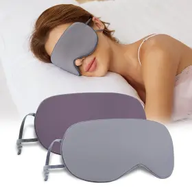 Bathrins 723554965495 Sleeping Mask 2 Pack Warm Cool Double-sided Use Of Sleep Super Soft