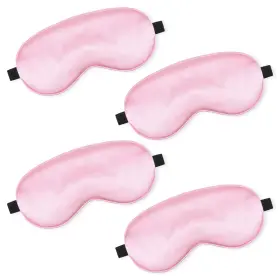 Bt-bbto-8364 Bbto 4 Pcs Silk Sleep Mask Smooth Soft Eye 1 Count Pack Of Pink