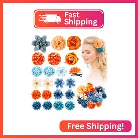 Bbto Bt2861 21 Pcs Flower Hair Clip Rose Clips Barrettes For Women Accessor