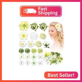 Bbto Bt2862 21 Pcs Flower Hair Clip Rose Clips Barrettes For Women Accessor