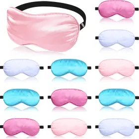 Masks-08410 Bbto 12 Pieces Silk Sleep Mask Pure Count Pack Of 1 Assorted Colors