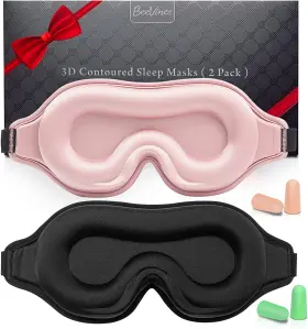 Beevines 445040126168 2 Pack 3d Contoured Sleep Mask Sleeping Eye Masks For Lash Extensions