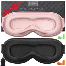 Beevines 976311760503 Sleep Mask 2 Pack 100% Blackout Eye Masks For 3d Women Me