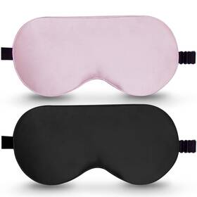 Beevines B08817h6hs 100% Mulberry Silk Sleep Mask 2-pack Pure Eye Masks Red