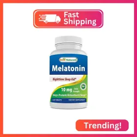 Best Naturals 817716013602 Melatonin 10mg Non-gmo Tablets - Helps Promote Relaxation And Slee