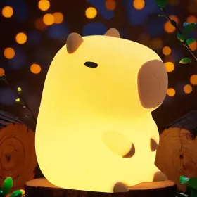 Cpyd-01 Bestfaith Cute Capybara Night Light Led Squishy Lamp 2 Levels Normal