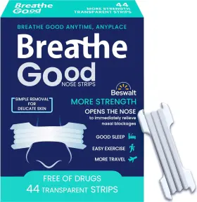Beswalt 313052696672 44 Clear Extra Strength Nasal Strips For Men And Women Sensitive Skin Sleeping A