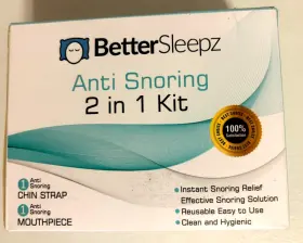 Better Sleepz 721782330801 New 2 In 1 Snoring Kit Chin Strap And Mouth Piece