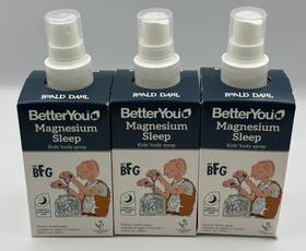Betteryou 060148523705 3 Pack Magnesium Sleep Body Spray For Kids 3.38oz Topical