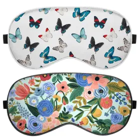 Bhahb 719081297499 2 Pcs Sleep Eye Mask Silk Sleeping Soft With Elastic Strap Shade Co