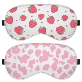 Bhahb 719081297512 2 Pcs Sleep Eye Mask Silk Sleeping Soft With Elastic Strap Shade Co