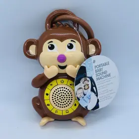 Brrc111 Big Red Rooster Monkey Portable Baby Sound Machine 5 High Quality Sounds Nos