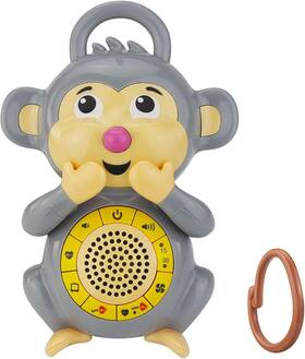 Bigmonat 2141 Monkey Baby Sleep Soother With A White Noise Sound Machine Grey