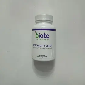 Biote 850026840070 Nutraceutical Best Night Sleep Restfulness Awake Refreshed 60caps Exp08/25