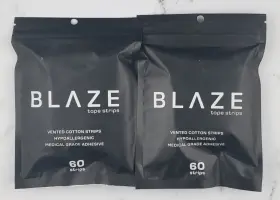 Blaze 198715989175 New 2-pack Vented Cotton Mouth Tape Strips Hypoallergenic Free Shipping