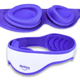 Sm-ppz1-e0dr Blinkjoy Hydrating Sleep Mask For Dry 1 Count Pack Of Blue And Light Gray