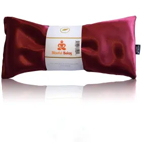 Blissful Being 701385375560 Lavender Eye Pillow Weighted Satin Sleep Yoga Meditation Ruby