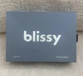 Blissy 810073590120 100% Mulberry Silk Sleeping Mask Ash Blue Nib