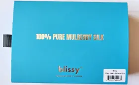Blissy 810073590281 Sleep Eye Mask 100% Mulberry Silk Bahama Blue Standard Size Unisex New