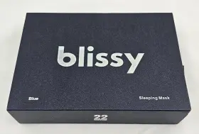 Blissy 850009689382 100% Mulberry Silk Sleeping Mask Set Of Two Blue