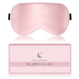 Blssnz 2306136 Silk Sleep Mask For Women - Soft Breathable 1 Count Pack Of Pink