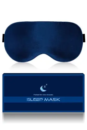 Blssnz 733998516726 Silk Eye Mask For Sleeping - Soft Breathable Organic Natural Mulberry
