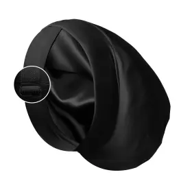 Bl-02 Blueelf Satin Bonnet Silk Lined Sleep Cap- Adjustable Hair Cover For Women Men Frizzy