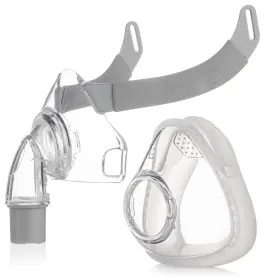 Bmc 817783023276 Siesta Full Face Mask Without Headgear Kit Medium Clear