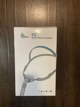 Bmc 970067450138 P2 Nasal Pillows Interface Under Then Nose Silicone Mask- New Open Box-read