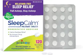 Boiron 726084478725 Sleepcalm Tablets Sleep Aid For Deep Relaxing Restful Nighttime
