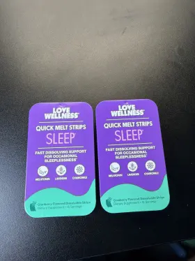 Boxes 850057441802 Love Wellness Sleep Quick Melt Strips Melatonin Lavender Chamomile 2