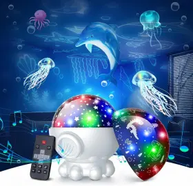 Brand Dofler 701256875304 Night Light Projector Ocean Star For Kids Room Dinosaur White